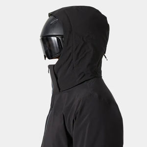 Men's Soft-Shell Jackets for Winter Work & Sports Waterproof Long Length <b>Coat</b> Letter Pattern for Outdoor Hiking Jackets - Product Image 5