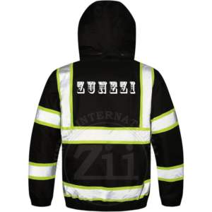 Veste de sécurité softshell coupe-vent de haute qualité, doublure polaire chaude, haute visibilité, réfléchissante, résistante aux coupures, protection sécurisée, hiver, logo - Product Image 2