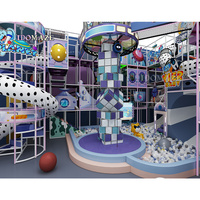 Solutions clés en main directes d'usine magiques tous les âges appropriés toboggan jeux d'arcade interactifs complexes aire de jeux intérieure