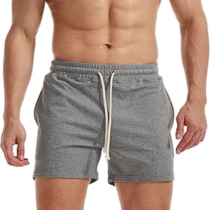 Pantalones Cortos Deportivos Casuales de Lona Sólida para Hombre, Diseño Moderno, Cintura Alta, Cierre con Cordón Ajustable, Fabricados en Pakistán - Product Image 2