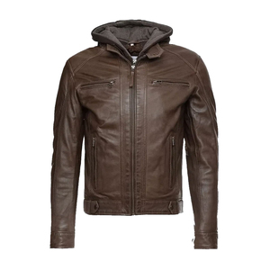 Fina calidad nueva llegada suave al tacto de cuero de vaca personalizado Slim Fit Biker motocicleta chaqueta hombres soporte High Street Style - Product Image 1