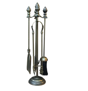 Outils de foyer de bonne qualité ensemble de cheminée ensemble de grillades en métal ensembles de foyers extérieurs et accessoires fer clair Platzsets - Product Image 5