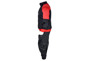 Survêtement décontracté à capuche au design premium, coupe régulière, respirant, en polyester/coton, vêtements de sport pour hommes - Product Image 3