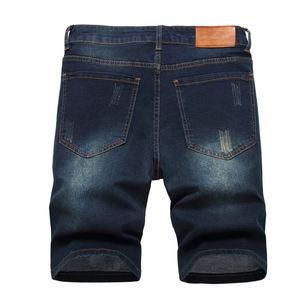 Custom Streetwear Bordado Diseño 100% Algodón Hombres Pantalones cortos de mezclilla Precios al por mayor Hombres Pantalones cortos de mezclilla - Product Image 3