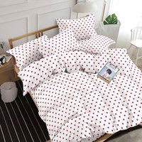 Nouveau Redheart Super King Size 300tc ensemble de literie en microfibre écologique impression réactive moderne housse de couette drap-housse