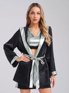 ชุดนักมวยหญิง ชุดบราซิลเลียนยิวยิตสู ชุดนักมวย ชุดต่อสู้ ชุดศิลปะการต่อสู้ ชุดมวยไทย ผ้าซาติน เสื้อ กระโปรง เข็มขัด ชุดคิกบ็อกซิ่งแบบมีฮู้ด - Product Image 2