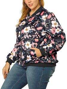 Vestes en Satin personnalisées pour femmes, haute qualité à effet sublimation, manches longues, grande taille, mode hiver - Product Image 4