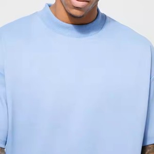 T-shirt surdimensionné pour hommes de haute qualité Streetwear vierge à épaules tombantes avec motif solide Meilleurs tarifs de vente Beaucoup de couleurs disponibles - Product Image 6