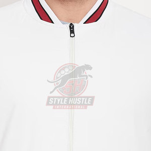 Chaqueta bomber para hombre con estilo y logotipo personalizados, de alta calidad, talla grande, informal, para invierno, hecha en Pakistán. - Product Image 5