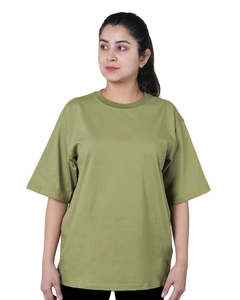 เสื้อยืดสำหรับผู้หญิงสีพื้นระบายอากาศได้ดีเสื้อยืดโอเวอร์ไซส์ลายว่างเปล่าสำหรับผู้หญิงเสื้อยืดคอกลมผ้าคอตตอน100% สีพื้น - Product Image 4