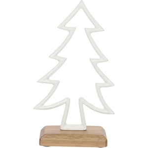 Escultura Navideña de Madera de Pino Blanca Lavada Creativa al por Mayor, Decoración de Mesa, Escultura Moderna para Decoración del Hogar - Product Image 3