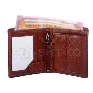 Portefeuilles en cuir véritable légers, imperméables, écologiques, à ouverture courte, de conception nouvelle et professionnelle, avec des options personnalisables - Product Image 2