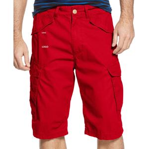 Correr en blanco Cargo doble cara 4 bolsillos sólido ecológico personalizable transpirable hombres Casual gimnasio Yoga ejercicio pantalones cortos - Product Image 6