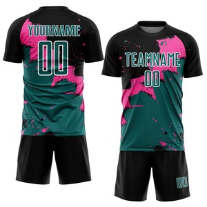 เสื้อทีมฟุตบอลระบายอากาศได้ดีเสื้อทีมฟุตบอลแห้งเร็วเสื้อเจอร์ซีย์ฟุตบอลสำหรับผู้ชาย - Product Image 2