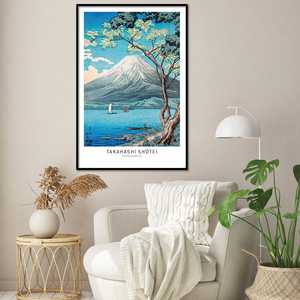 Affiche Takahashi Shotei Lake Yamanaka et mont Fuji pour décoration murale - Product Image 6