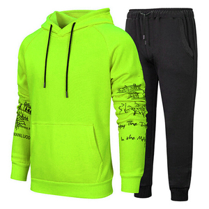 Diseño adorable Hombres Gimnasio Fitness Entrenamiento Tallas grandes Conjuntos Hombres Chándal de lana para correr y trotar Sostenible ECO Friendly - Product Image 2
