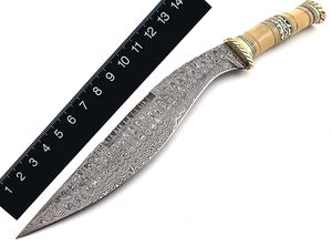 Classic High Durability 58HRC Stainless Steel Serrated Edge Outdoor Hunting Camping Bowie <b>Knife</b> <b>Bone</b> <b>Handle</b> Customizable - Product Image 5