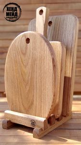 เขียงไม้อะคาเซียพร้อมที่จับทนทานใช้ทำจากไม้พายเสิร์ฟแบบพรีเมียม - Product Image 6