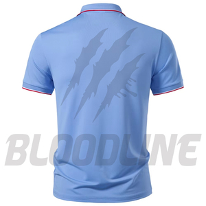 Chemise à manches courtes pour homme Bloodline, couleur unie, tricotée, respirante, en coton, coupe classique, marron - Product Image 2