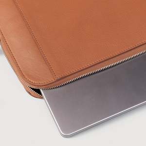 Sacoche et sac à main de protection pour ordinateur portable Baxter Brown en cuir véritable de 17 pouces pour le travail - Product Image 4