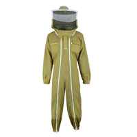 Combinaison de travail d'apiculture en coton Costume d'abeille antistatique fourni par l'usine pour l'apiculteur Vente en gros en vrac