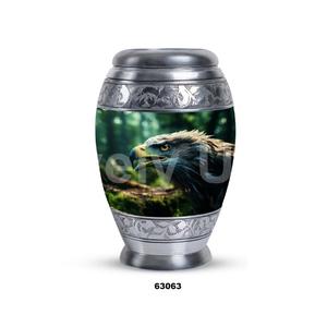 โกศสำหรับผู้ใหญ่ที่ใส่เถ้ากระดูกนกอินทรีทำจากอะลูมิเนียมพร้อมถุงกำมะหยี่ฟรี - Product Image 6