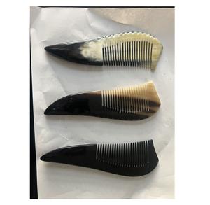 Peigne en corne fabriqué à la main de fabricant indien personnalisé corne de buffle de haute qualité faite de vrais cheveux coiffants écologiques d'Inde - Product Image 2
