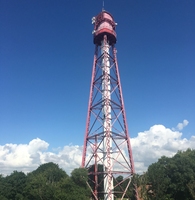 Tour de communication à antenne cellulaire omnidirectionnelle en acier galvanisé à chaud à 4 pieds, hauteur personnalisable, 2*n femelle