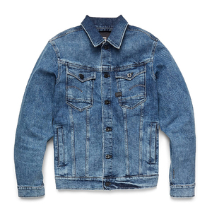 Veste en jean à col montant et impression de logo personnalisé de haute qualité hommes femmes 100% toile de coton Style décontracté hiver long nouveau - Product Image 1