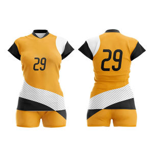 Uniformes de voleibol transpirables totalmente sublimados originales 100% al por mayor ropa de voleibol cómoda - Product Image 1