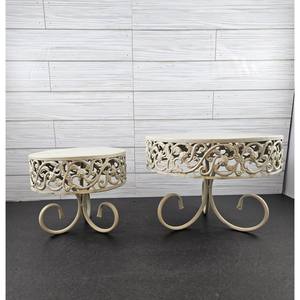 ชุดที่วางเค้กโลหะ2ชิ้น/ที่วางต้นไม้/ตัวยก/เหมาะสำหรับงานเลี้ยงวันเกิดและงานครบรอบ - Product Image 3