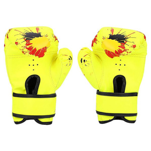 High Quality Leather Kick Boxing Gloves Adjustable <b>Wrist</b> <b>Strap</b> Custom Logo MMA Fighting Training Sparring Gloves - Product Image 2