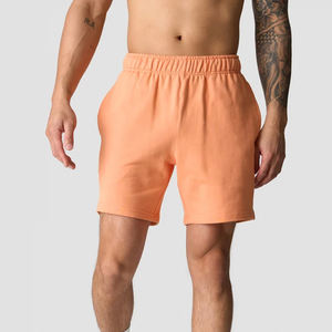Shorts en molleton pour homme, taille mi-haute élastique, personnalisés, de haute qualité, 100% coton, matière en tissu éponge et respirante - Product Image 3