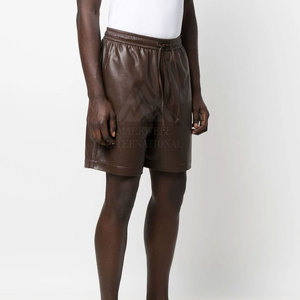 กางเกงขาสั้นหนังของผู้ชายกางเกงขาสั้นแฟชั่นระบายอากาศใส่สบาย - Product Image 3