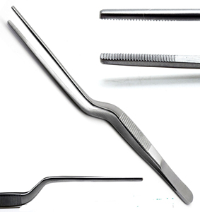 Pinzas de Bayoneta Manuales de Acero Inoxidable - Instrumento Quirúrgico Duradero para una Manipulación Precisa en Operaciones Médicas - Product Image 2