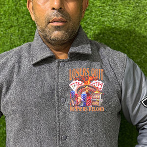 Veste bomber en coton 100% personnalisée REDDITO SPORTS, best-seller, pour homme, de qualité supérieure, imperméable, respirante, avec doublure en polaire sur le devant - Product Image 3