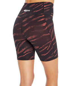 Taille haute Comfort Fit Femmes Plus Size Fitness Shorts Tailles étendues Tissu extensible avec finition évacuant l'humidité - Product Image 6