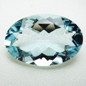 Le plus rare trouvé 100% naturel aigue-marine taille ovale taille personnalisée pierre précieuse taillée à facettes pour la fabrication de bijoux utilisation au prix de gros - Product Image 2