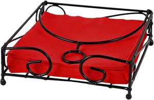 Porte-serviettes de luxe en feuille d'oiseau fait à la main dessus de table en métal classique élégant avec fonction suspendue porte-serviettes créatif - Product Image 6