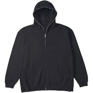 Sudadera con capucha y cremallera completa con logotipo personalizado para niños, ropa de calle, forro polar de algodón hecho en fábrica, temporada de invierno, técnica bordada, impresión Digital - Product Image 1