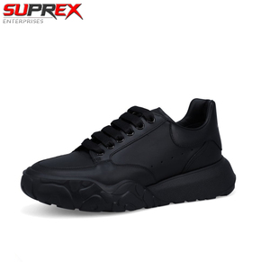 SUPREX ENTERPRISES Baskets montantes noires en cuir véritable, imprimé léopard, à lacets, anti-odeur, décontractées, mode, haute qualité - Product Image 6