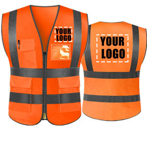2025 Chaleco de seguridad con gancho de malla Chaleco DE SEGURIDAD Trabajo Hi Vis Chalecos reflectantes en varios colores OEM Logotipo de PVC personalizado - Product Image 4