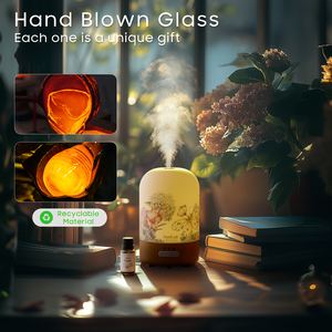 Lampe Led à base de grain de bois de fournisseur en gros en ligne Humidificateur d'air électronique mignon à ultrasons Diffuseur pour chambre de bébé et d'enfants - Product Image 3