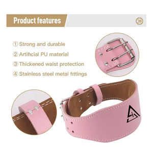 Ceintures de musculation à boucle à levier avec couleur et logo personnalisés, pour squats, entraînements, soutien du dos, ceintures de musculation, service OEM et ODM - Product Image 4