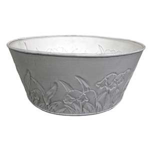 Maceta de hierro Lavado blanco Jardinería para interiores y exteriores Modernos Contenedores decorativos Macetas de jardín Macetas y suministros de jardín - Product Image 2