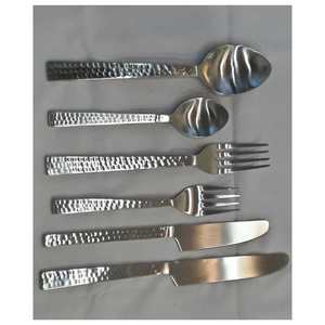 Cubiertos estéticos de acero inoxidable de 24 piezas, juegos de artículos de cena con acabado pulido mate, accesorios de cubiertos de boda - Product Image 6