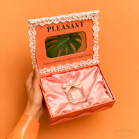 Boîte d'emballage rigide en relief de qualité supérieure pour parfums, soins de la peau, matériaux recyclés, boîte cosmétique de luxe, couleurs vives, conception personnalisée