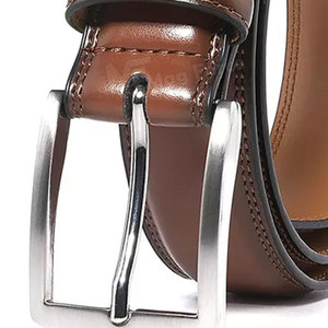 Cinturón Casual de Cuero Genuino para Hombre, Hecho a Mano, con Patrón de Camuflaje Vintage, Hebilla de Acero Resistente - Product Image 4