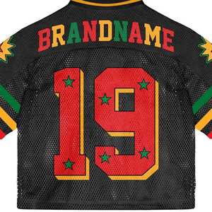 Fabricant de t-shirts Boxy personnalisés Séchage rapide Surdimensionné Football Basketball Mesh Football Jersey T-shirt Hommes Fabriqué au Pakistan - Product Image 5