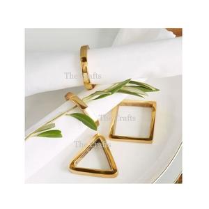 Dernier modèle Rond de serviette de cuisine en aluminium pour la vaisselle de restaurant Rond de serviette décoratif aux prix les plus bas - Product Image 5